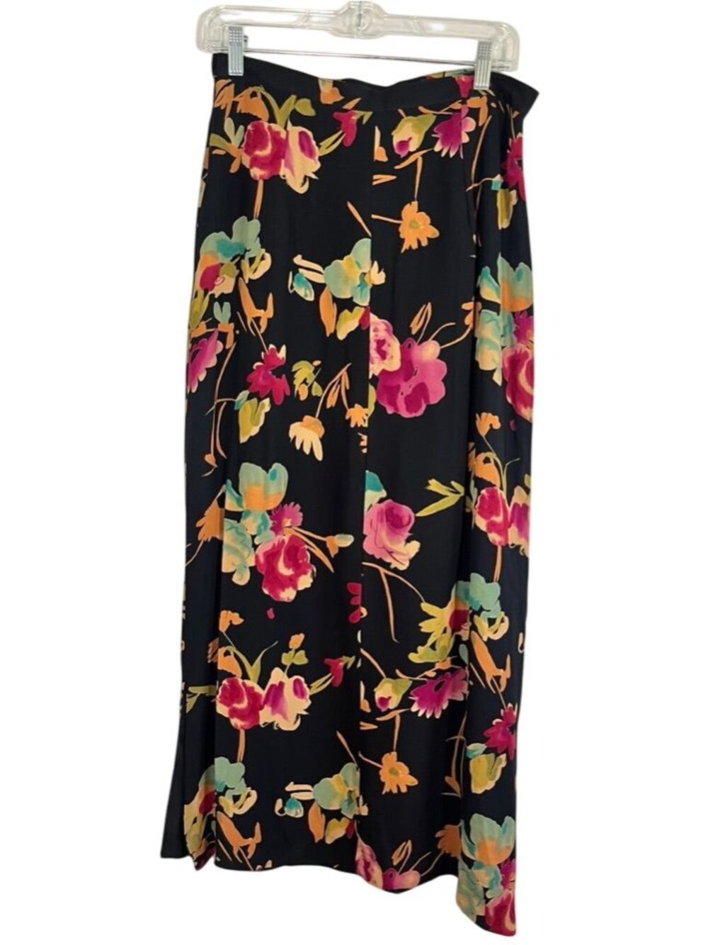 Retro Floral Maxi Skirt 12 Boho Indie Festival Hippie Earthy Granola Artsy Chic